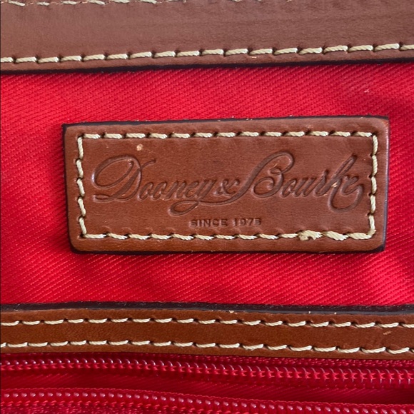 Dooney & Bourke Orange Satchel with Gold Hardware - Picture 5 of 7
